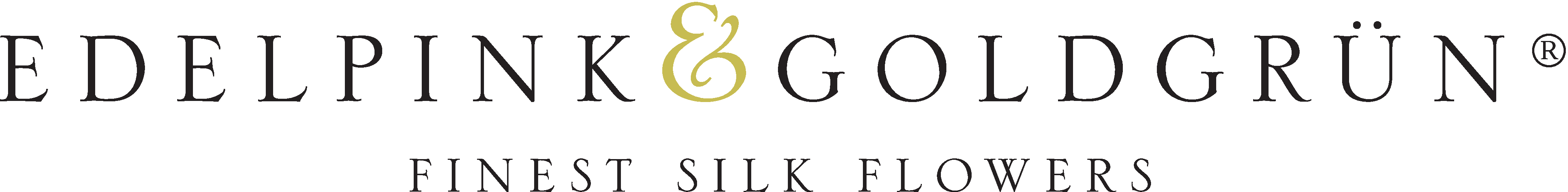 Edelpink und Goldgrün Logo