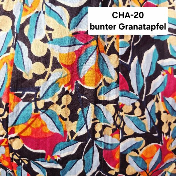 schwingende Rock aus der JOYVITA-Kollektion: bunter Granatapfel