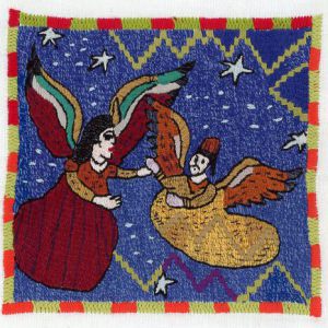 Afghanische Handstickerei