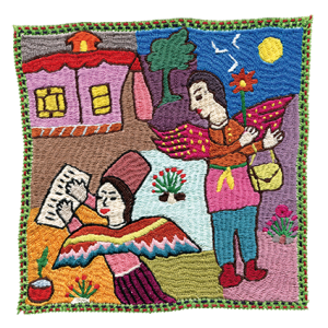 Afghanische Handstickerei