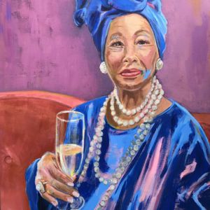 Annette Girke, Lynn, Acryl auf Leinwand 80 x 100 cm